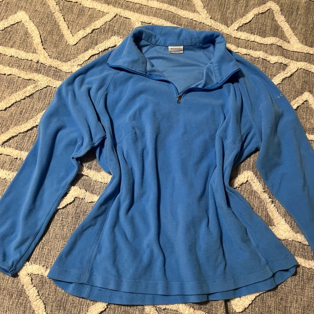 Columbia Light Blue Fleece Pullover